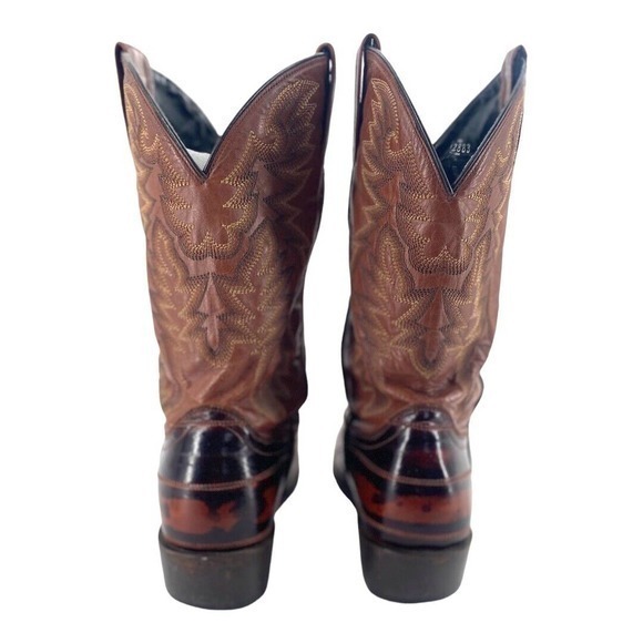 Laredo Men’s Genuine Eel Boots Cognac Mens Style 6735 Size‎ 8.5 - Picture 4 of 12